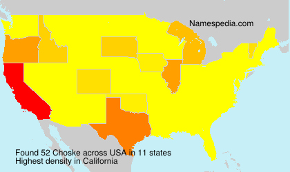 Surname Choske in USA Surname Choske in USA