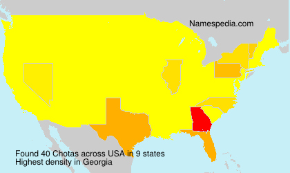 Surname Chotas in USA Surname Chotas in USA