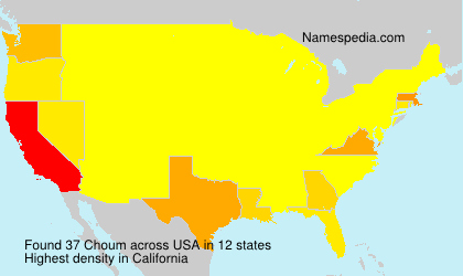 Surname Choum in USA Surname Choum in USA
