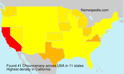 Surname Chounramany in USA Surname Chounramany in USA