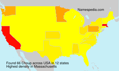 Surname Choup in USA Surname Choup in USA