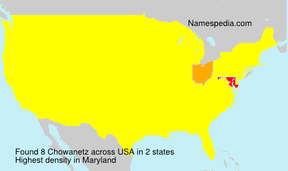 Surname Chowanetz in USA Surname Chowanetz in USA