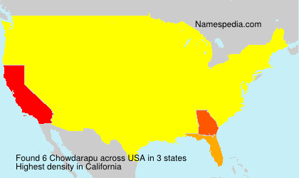 Surname Chowdarapu in USA Surname Chowdarapu in USA