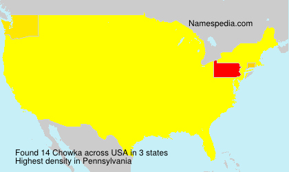 Surname Chowka in USA Surname Chowka in USA