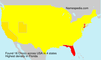 Surname Chozo in USA Surname Chozo in USA
