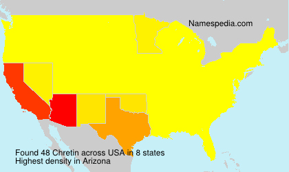 Surname Chretin in USA
