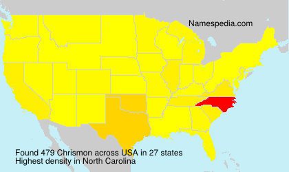 Surname Chrismon in USA Surname Chrismon in USA