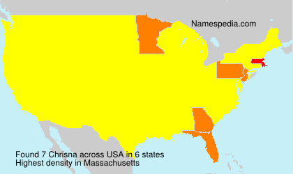 Surname Chrisna in USA Surname Chrisna in USA