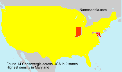 Surname Chrisovergis in USA Surname Chrisovergis in USA