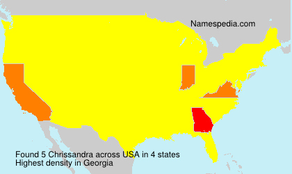 Surname Chrissandra in USA Surname Chrissandra in USA
