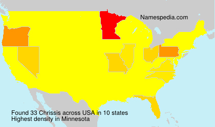 Surname Chrissis in USA Surname Chrissis in USA