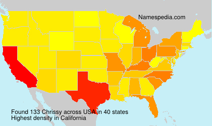 Surname Chrissy in USA Surname Chrissy in USA