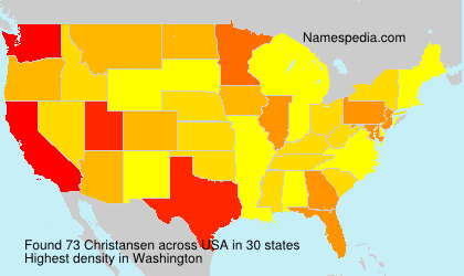 Surname Christansen in USA Surname Christansen in USA