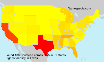 Surname Christene in USA Surname Christene in USA