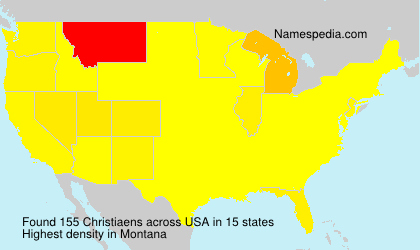 Surname Christiaens in USA