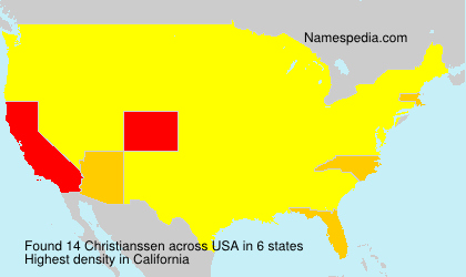 Surname Christianssen in USA Surname Christianssen in USA