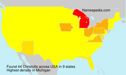Surname Christofis in USA Surname Christofis in USA