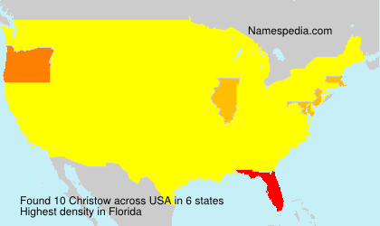 Surname Christow in USA Surname Christow in USA