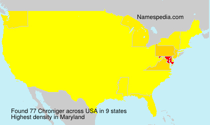 Surname Chroniger in USA Surname Chroniger in USA