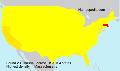 Surname Chruniak in USA Surname Chruniak in USA