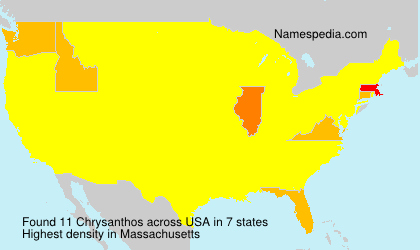 Surname Chrysanthos in USA Surname Chrysanthos in USA