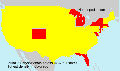 Surname Chrysostomos in USA Surname Chrysostomos in USA