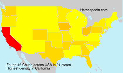 Surname Chuch in USA Surname Chuch in USA