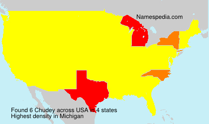Surname Chudey in USA Surname Chudey in USA