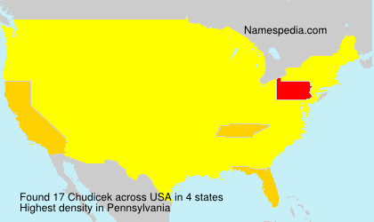 Surname Chudicek in USA Surname Chudicek in USA