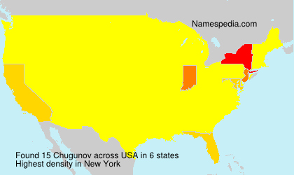 Surname Chugunov in USA Surname Chugunov in USA