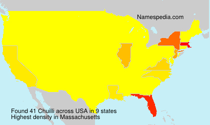Surname Chuilli in USA Surname Chuilli in USA