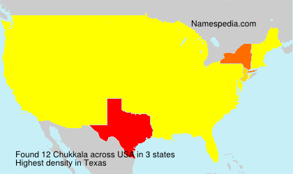 Surname Chukkala in USA Surname Chukkala in USA