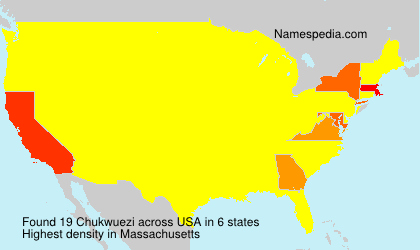 Surname Chukwuezi in USA Surname Chukwuezi in USA