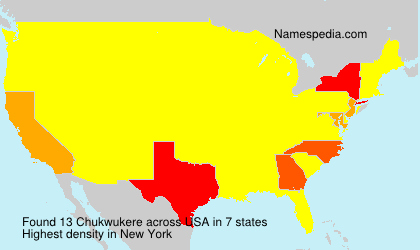 Surname Chukwukere in USA Surname Chukwukere in USA