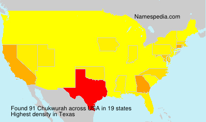 Surname Chukwurah in USA