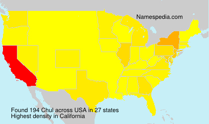 Surname Chul in USA Surname Chul in USA