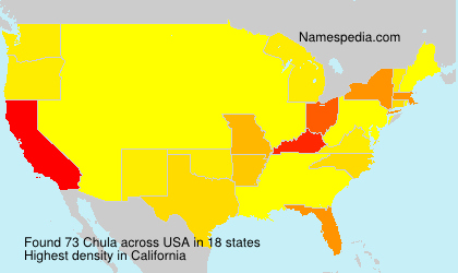 Surname Chula in USA Surname Chula in USA