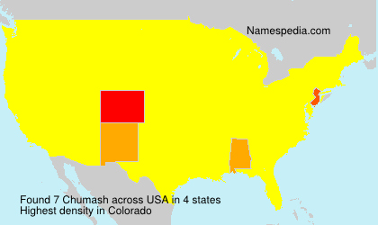 Surname Chumash in USA Surname Chumash in USA