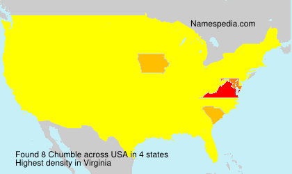 Surname Chumble in USA Surname Chumble in USA