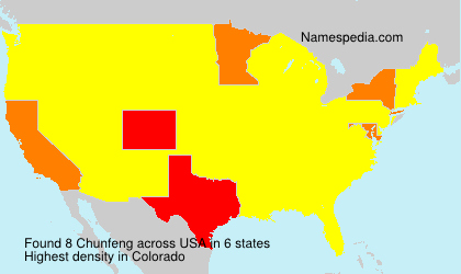 Surname Chunfeng in USA Surname Chunfeng in USA