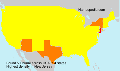 Surname Chunni in USA Surname Chunni in USA