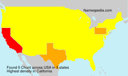 Surname Chunt in USA Surname Chunt in USA