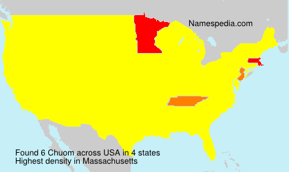 Surname Chuom in USA Surname Chuom in USA