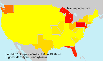 Surname Chupick in USA Surname Chupick in USA