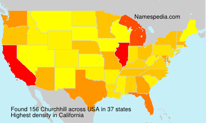 Surname Churchhill in USA Surname Churchhill in USA