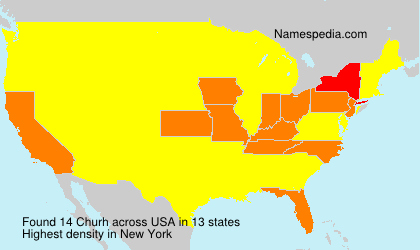 Surname Churh in USA Surname Churh in USA