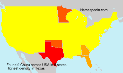 Surname Churu in USA