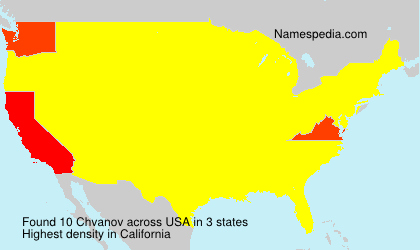 Surname Chvanov in USA Surname Chvanov in USA