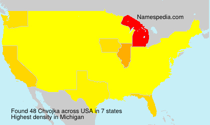 Surname Chvojka in USA Surname Chvojka in USA