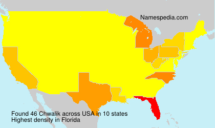 Surname Chwalik in USA Surname Chwalik in USA